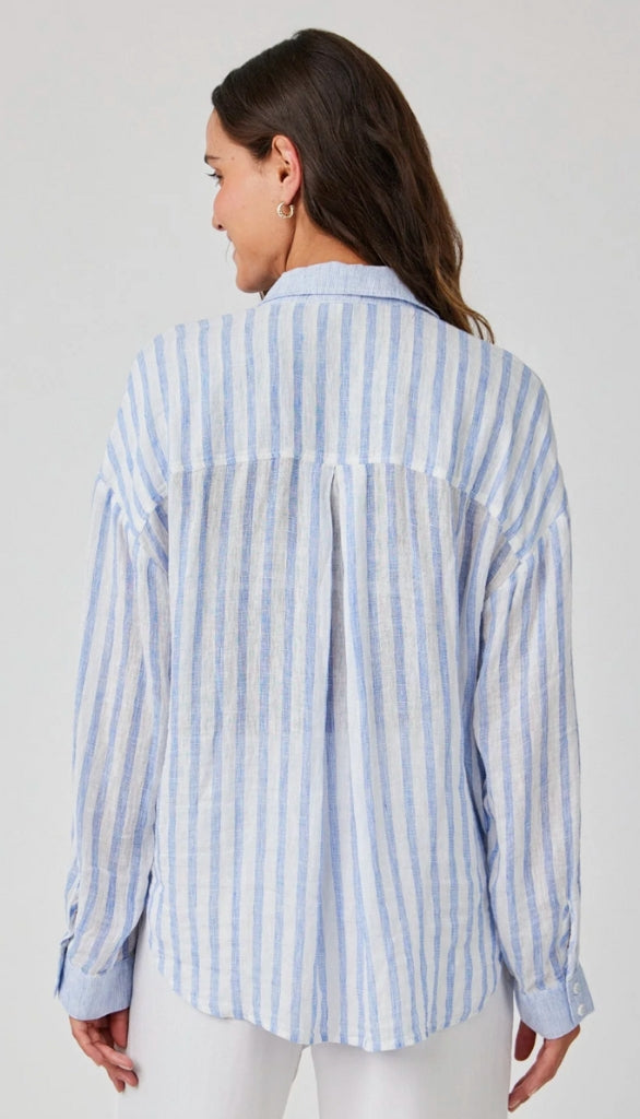 Contrast Pocket Boyfriend Top