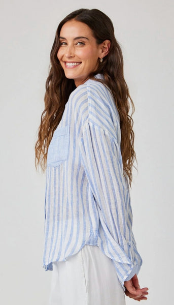 Contrast Pocket Boyfriend Top