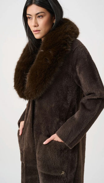 Detachable Faux Fur Shawl Collar