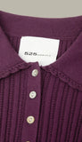 Tabitha Crochet Collar Long Sleeve Henley