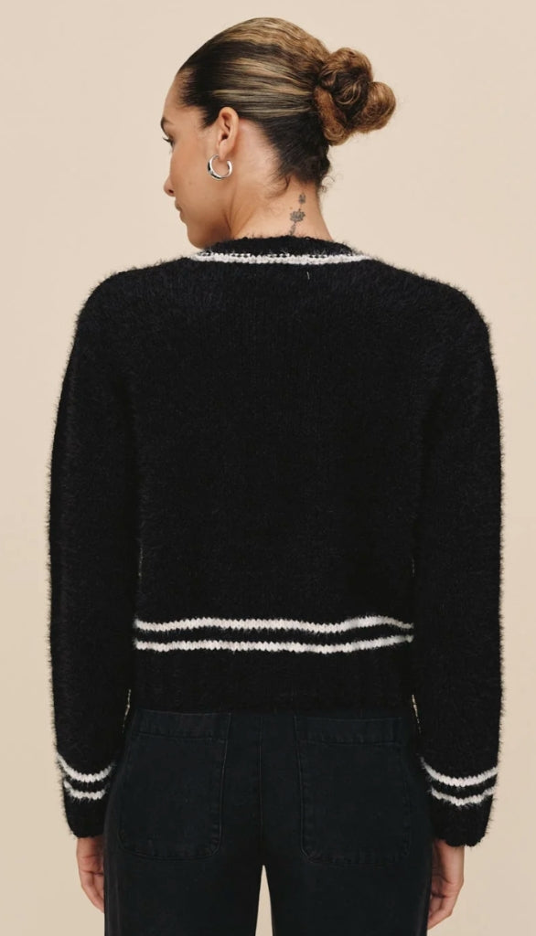 Contrast Stripe Cardigan
