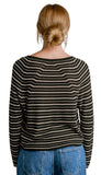 Tira V-Neck Raglan Stripe