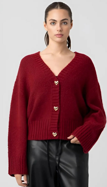 Grey Mix Ground Intarsia Rib Sweater