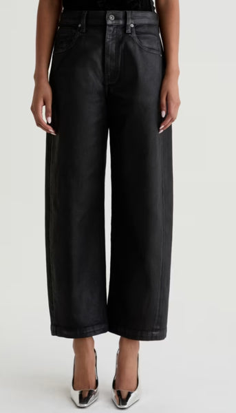 Hattie Crop - Leatherette Super Black