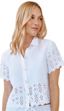 Short Sleeve Embroidered Button Down
