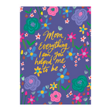 Helped-Mother's Day Card