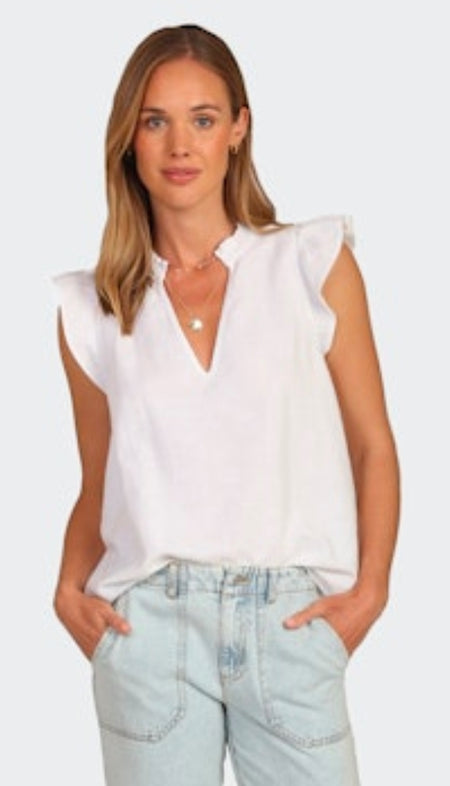 Illusion Frond Short Sleeve Top
