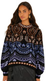 Nicole Knit Scarf Sweater