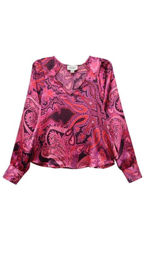 Natasha V Neck Puff Sleeve Top