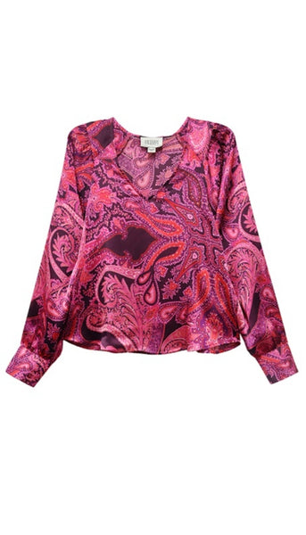 Natasha V Neck Puff Sleeve Top