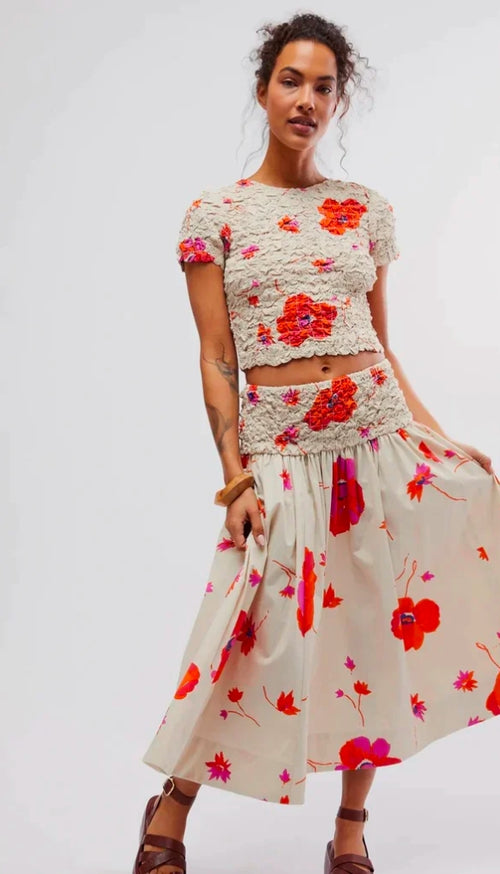 Carino Printed Dress-Set