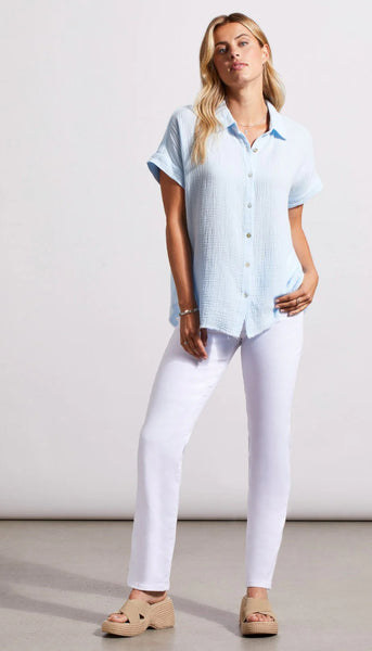 Cotton Gauze Button Shirt