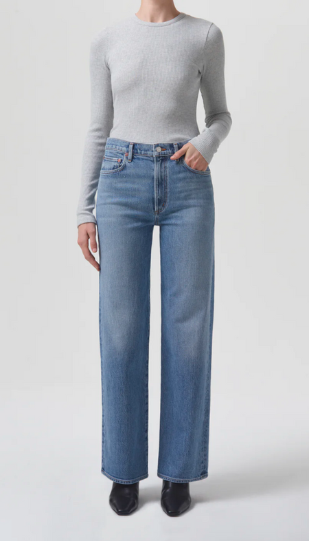 Audrey Pull On Flare Jeans - Dark Night