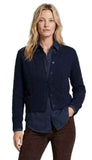 Mix Media Cardigan With Denim