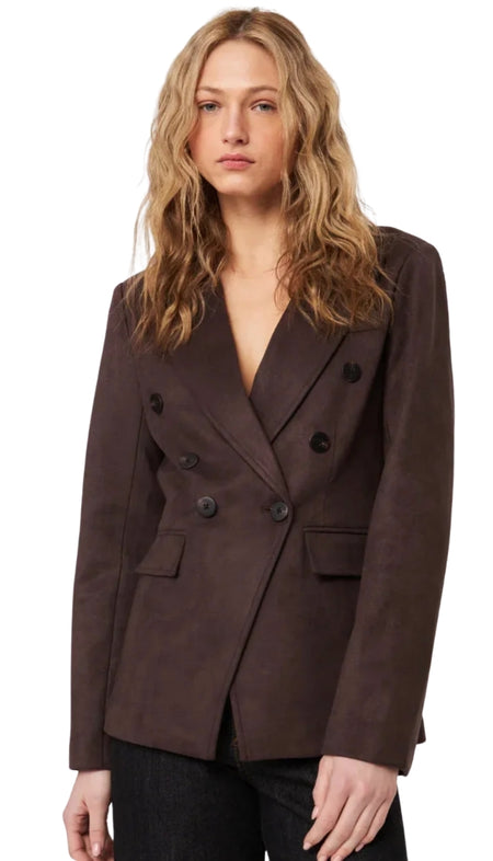 Abstract Print Knit Blazer