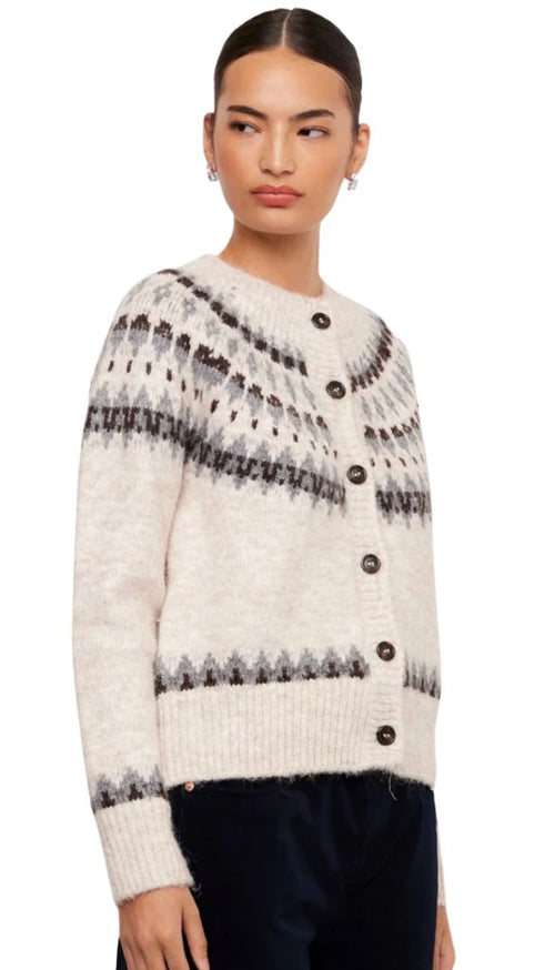 Jacquard Cardigan Sweater