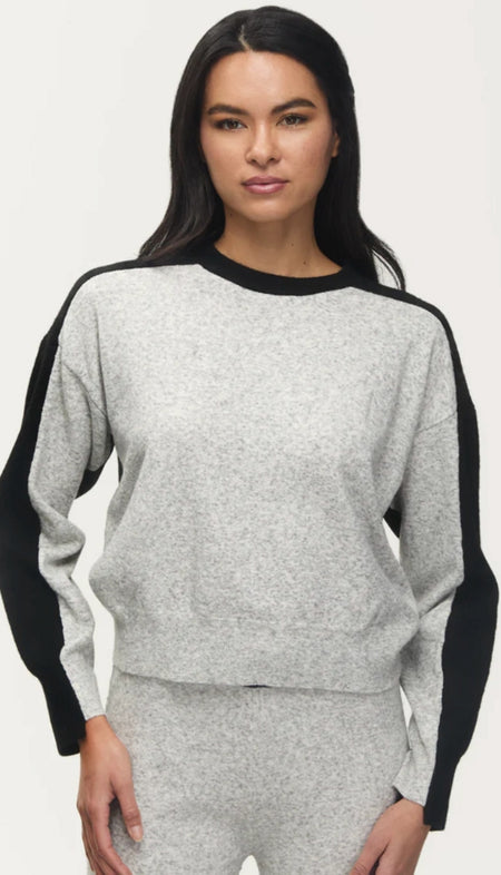 Long Sleeve Mock Neck Sweater With Sequins