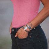 Hair Tie Bracelet-Mahjong, Medium