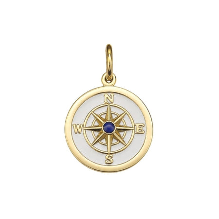 Medium Pendant-True North Compass, Gold