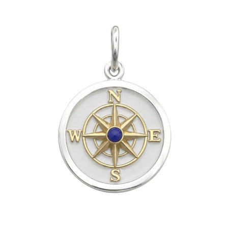 Medium Pendant-True North Compass, Gold