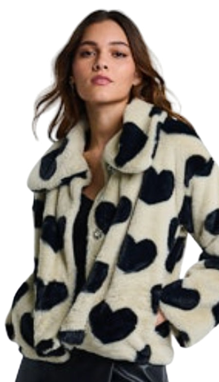 Abstract Print Knit Blazer