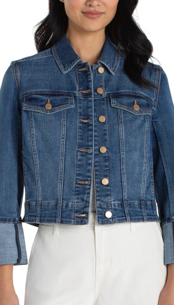 Bracelet Length High Cuff Trucker Jacket