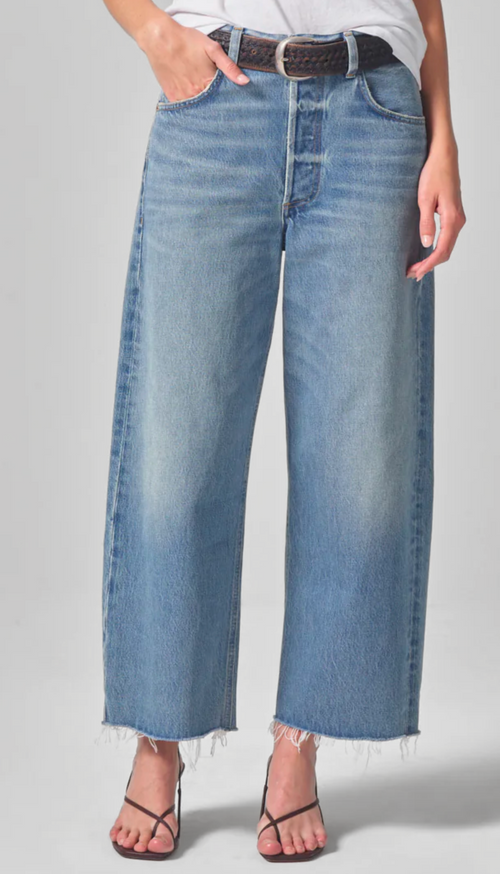 Ayla Raw Hem Crop - Sodapop