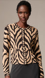 Animal Jacquard Cardigan