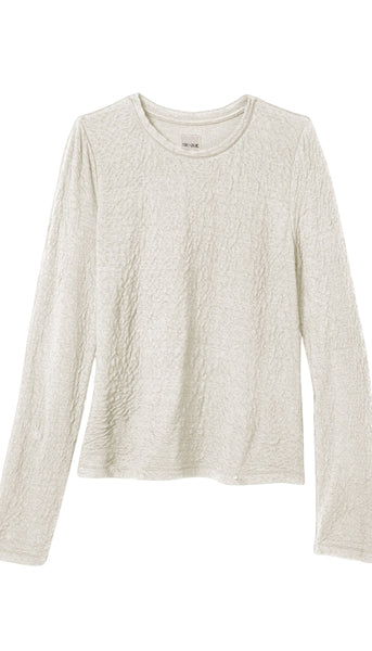 Crinkle Knit Textured Top
