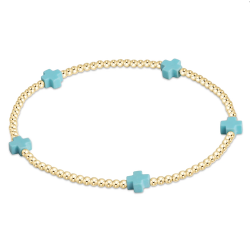 Egirl Signature Cross Small Gold-2Mm