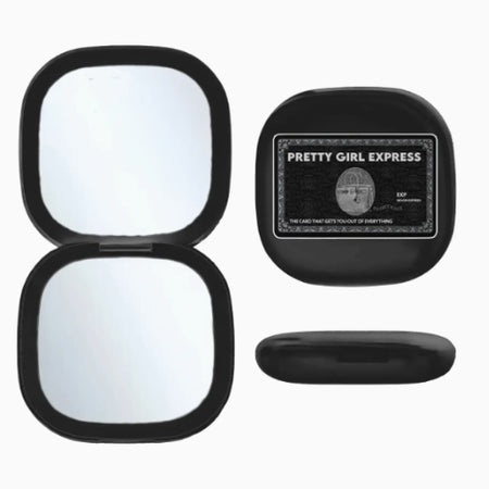 Led compact mirror-Pickleball girl