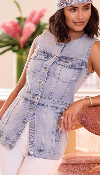 Long Vest With Pockets