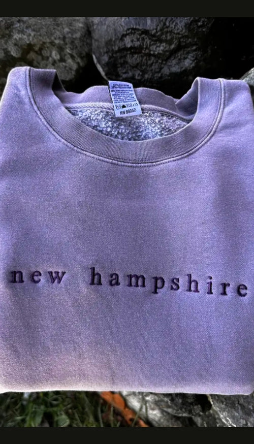 NH Embroidered Crew Neck Sweatshirt