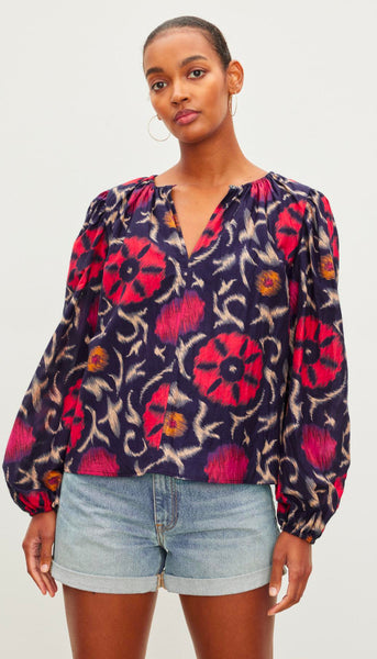 Fraser06 Long Sleeve Boho Top