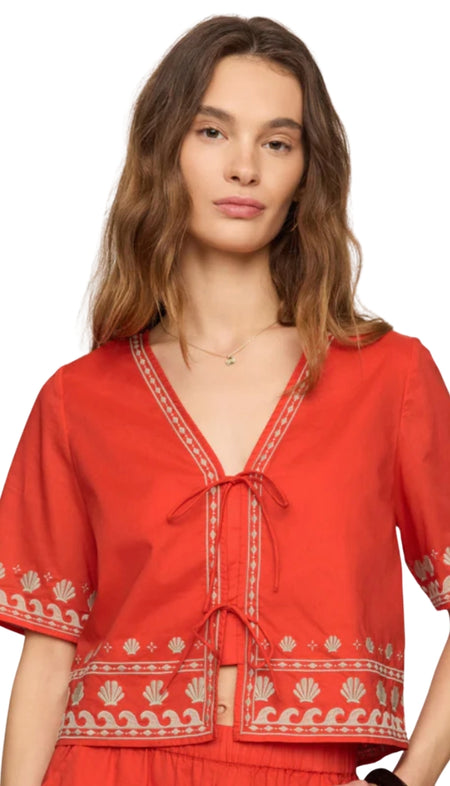Ashby Isles Bateau Neck 3/4 Sleeeve Tee