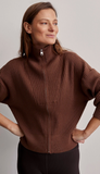 Carmen Rib Knit Zip Through