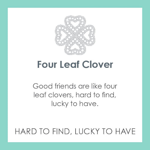 Four Leaf Clover Small Pendant - Silver