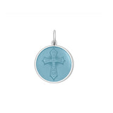 Cross Small Pendant - Pale Blue