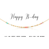 Happy B'day Necklace