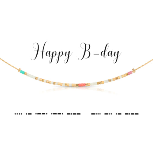 Happy B'day Necklace