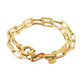 Oval Double Wrap Bracelet 7.1mm - 7.5