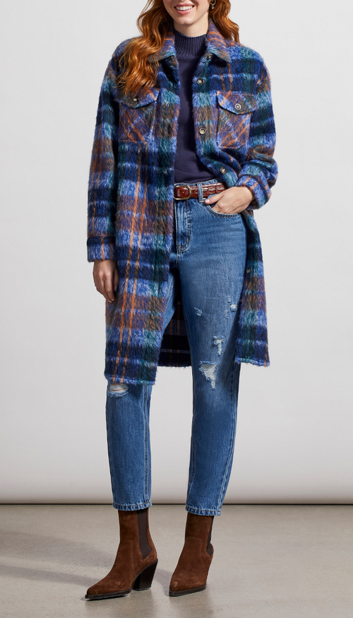 Drop Shoulder Long Jacket