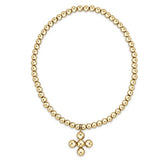 Classic Signature Cross-3Mm Bead, 4Mm Cross