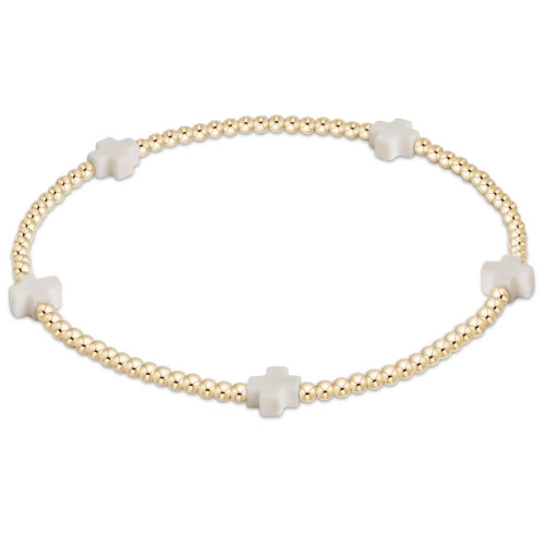 Egirl Signature Cross Small Gold-2Mm