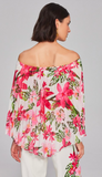 Floral Print Chiffon Top