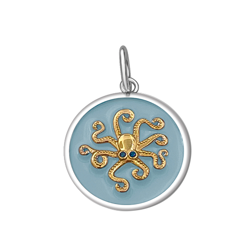 Medium Pendant-Octopus-Gold