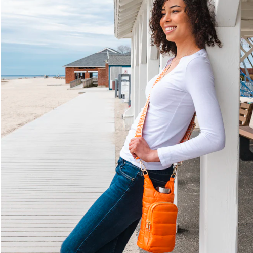 Hydrobag With Strap-Clementine Orange Matte