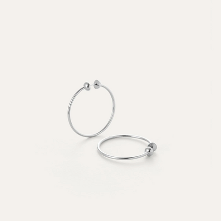 Tome Hoops-Small Silver