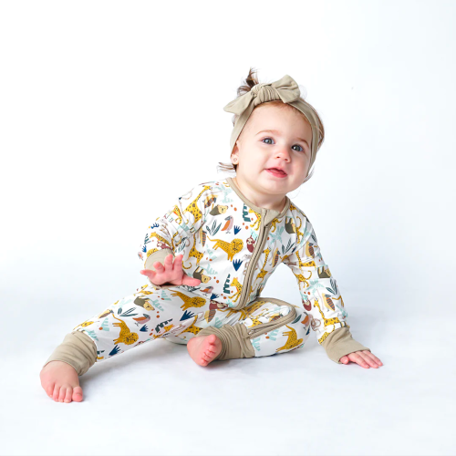Jungle Friends Footie Pajama 3-6M