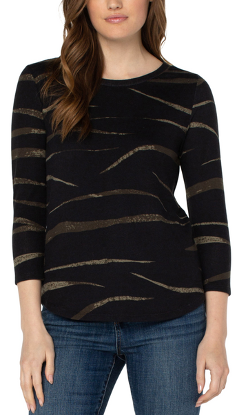 3/4 Sleeve Knit Tee